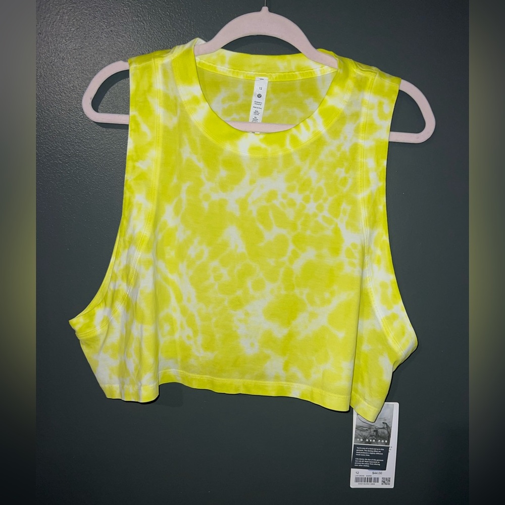 lululemon all yours crop tanks size 12